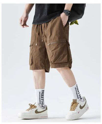 Herren-Laufshorts mit Handytasche und Reißverschlusstasche – ideal für Marathon und Sport.