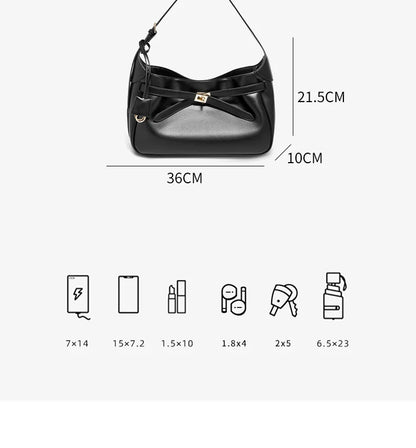Damen Schultertasche aus Kunstleder mit großer Kapazität
