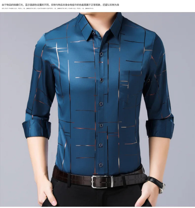 Langarm- und Kurzarm-Herrenhemd in Schwarz und Weiß – Slim Fit Business- und Bürohemd in Unifarben