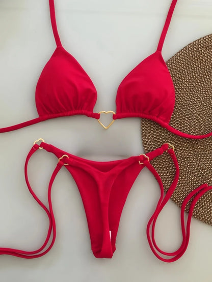 Sexy Push-Up-Bikini-Set für Damen – Brasilianischer Stil für Strand und Pool