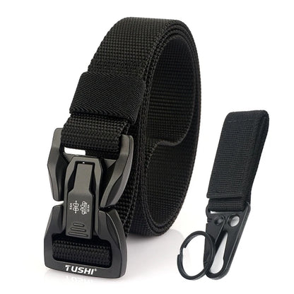 Herren-Taktischer Gürtel Aus Nylon Mit Metall-Schnellverschluss Für Alltag Und Outdoor Einsatz 2,5 Zentimeter Breite