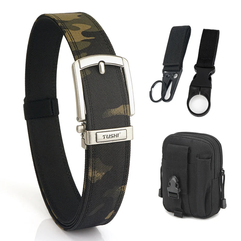 VATLY Rigid Tactical Gürtel Herren Nylon Metall-Schnalle Duty Casual