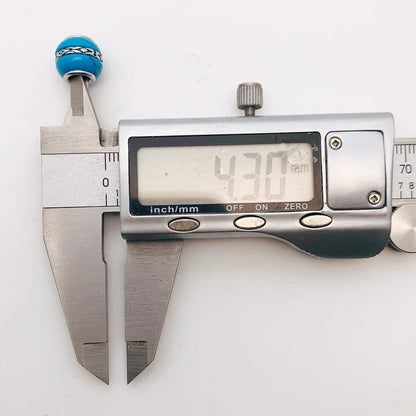 Damen-Charm-Anhänger Perlen Türkis Luxus DIY aus Sterlingsilber