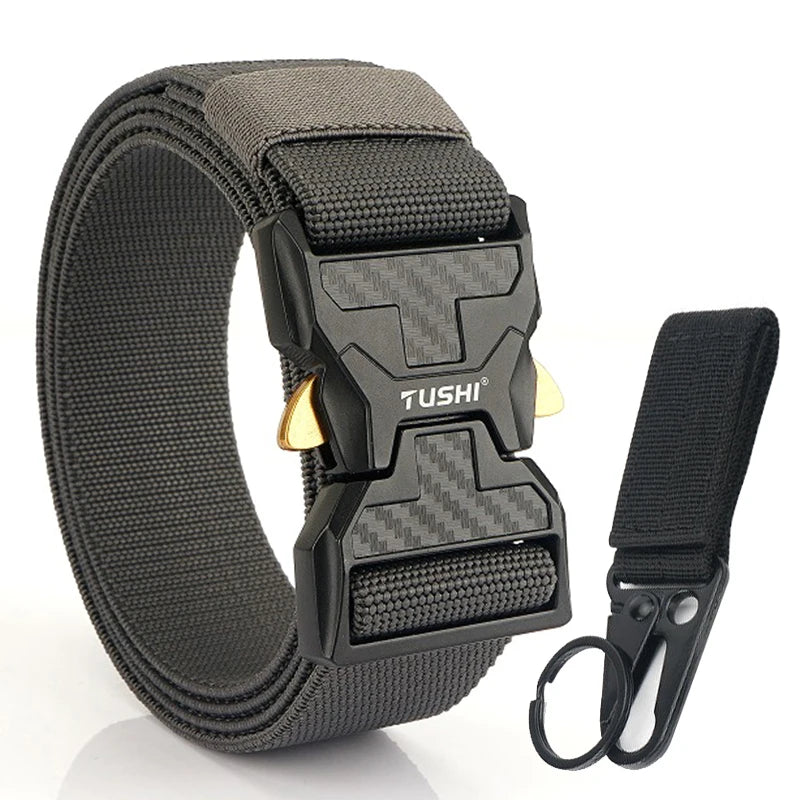 Herren-Stretch-Gürtel mit Schnellverschluss aus Metall 105-125 cm Ideal für Alltag und Arbeit