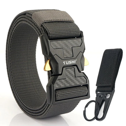 Herren-Stretch-Gürtel mit Schnellverschluss aus Metall 105-125 cm Ideal für Alltag und Arbeit