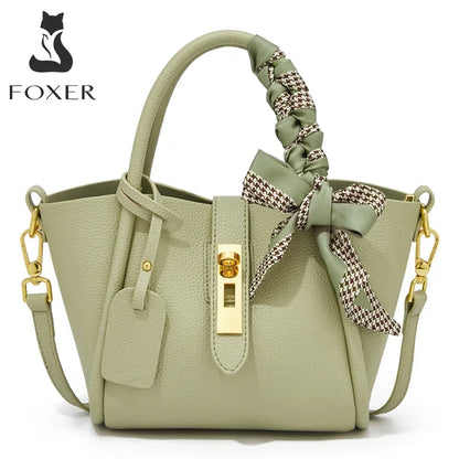 Damen Handtasche aus Split-Leder im Crossbody-Stil Luxus