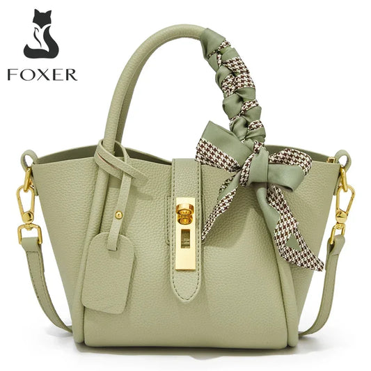 Damen Handtasche aus Split-Leder im Crossbody-Stil Luxus