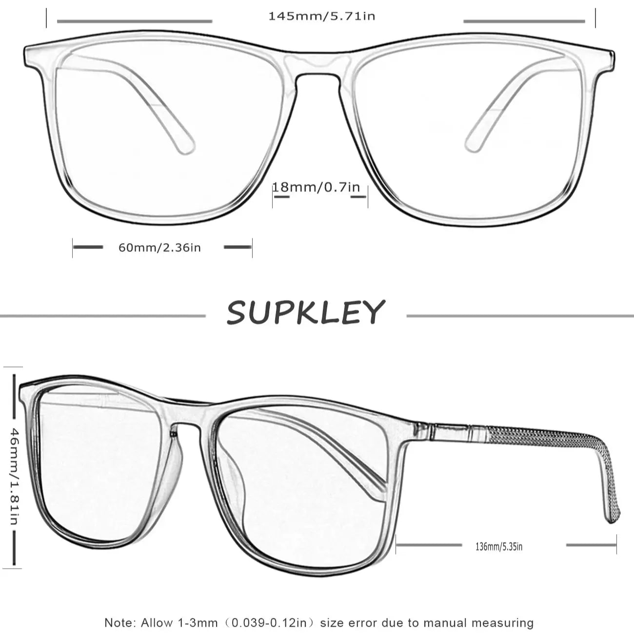 Sonnenbrille Sport polarisiert leicht quadratisch UV400 Herren