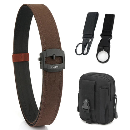 Herren-Taktischer Gürtel aus Nylon mit automatischer Metallschnalle für Outdoor-Einsatz