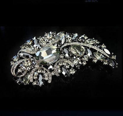 Brosche Wassertropfen Strass Kristall Elegant Corsage Damen Mantel