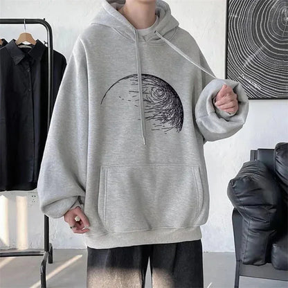 Herren Hoodie mit Anime Grafik im Hip Hop Stil für die Herbstmode
