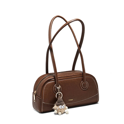 Damen Handtasche Aus PU Leather Simple Retro Stil Für Casual Commuting