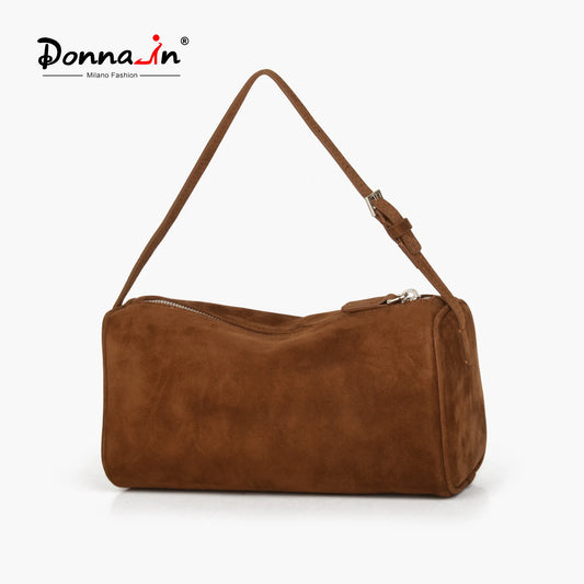 Mini-Veloursleder-Handtasche | Alltagsbegleiter