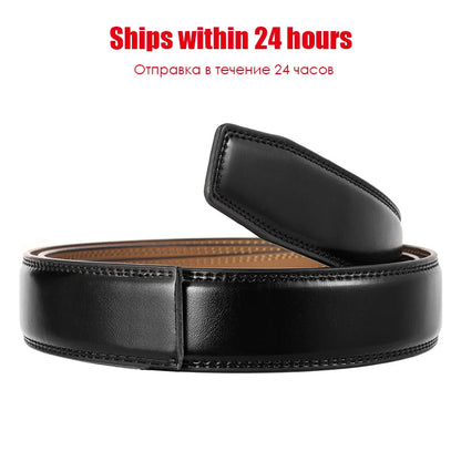 Herren-Gürtel Aus Echtem Leder Mit Automatik-Schnalle Für Anzug Und Business, 31 mm Breite