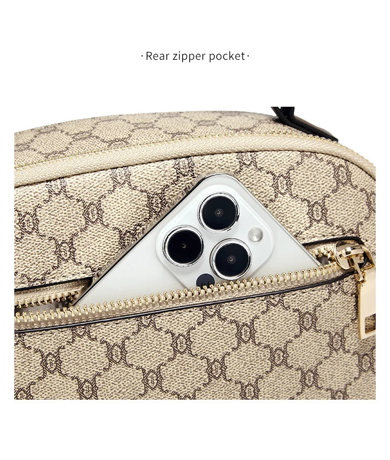Damen Shoulder Bag aus PVC Leder Casual Vintage