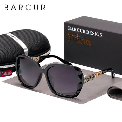 Damen-Sonnenbrille UV400 Farbverlauf polarisiert elegant Lady