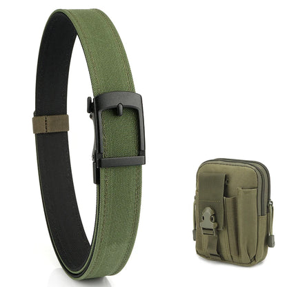 VATLY EDC Casual Gürtel Herren Nylon Rigid Military Automatik-Schnalle