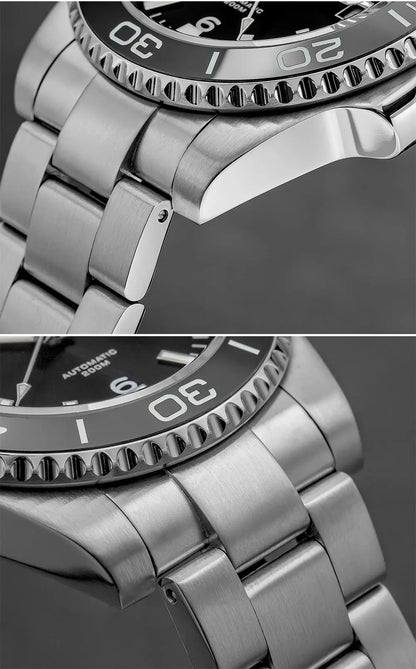 Herren-Automatik-Taucheruhr mit Drehlünette und 20 Bar