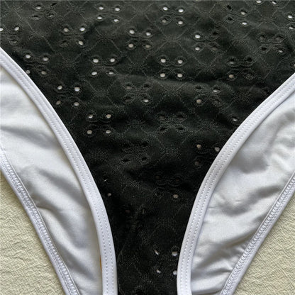 Damen-Badeanzug Cut-Out High-Leg Monokini Weste gepolstert 2026