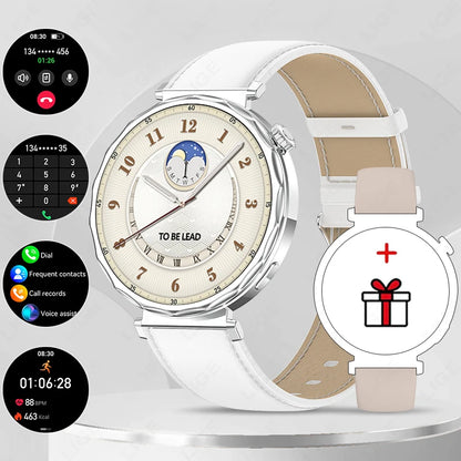 LIGE 2025, ultradünne Damen-Smartwatch, 1,6 Zoll HD, zeigt immer die Zeit, BT-Anruf, Herzfrequenz, weibliche Menstruationsverfolgung, Smartwatch