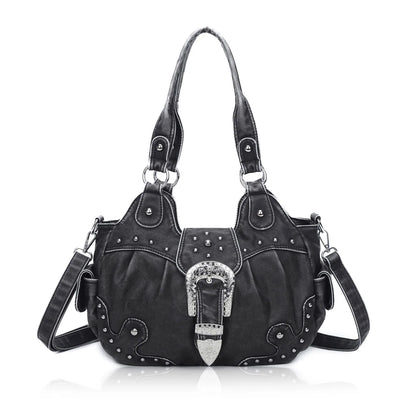 Damen-Handtasche aus PU Leder Leopardenmuster Top-Handle Tragegriff Mit Innenfächern und Reißverschlussfach