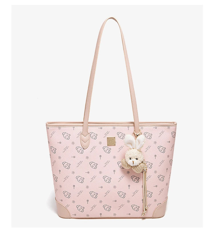 Damen Schultertasche Aus PU-Leder Mit Großer Kapazität Und Alltagslook