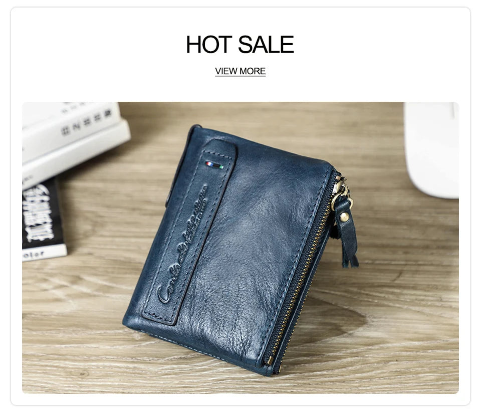 Damen Echtleder Geldbörse Bifold Vintage Portemonnaie Kartenhalter Münzbörse Geldclip