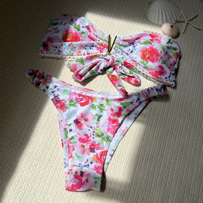 Sexy Push-Up-Bikini im brasilianischen Stil mit Tanga für Strand und Pool