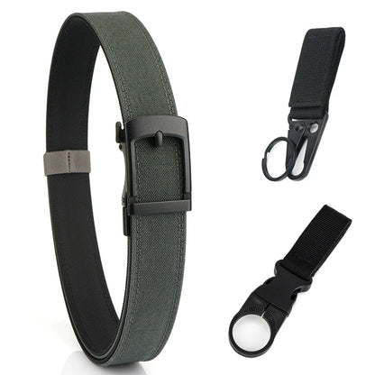 VATLY EDC Casual Gürtel Herren Nylon Rigid Military Automatik-Schnalle