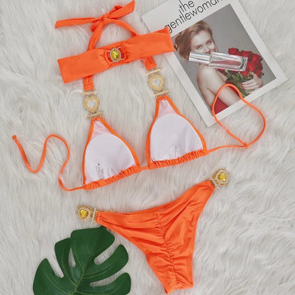 Sexy Bikini-Set mit Push-up und Rock – Perfekt für Strand und Pool