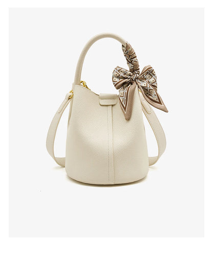 Damen Schultertasche Crossbody aus echtem Leder und Mikrofaser