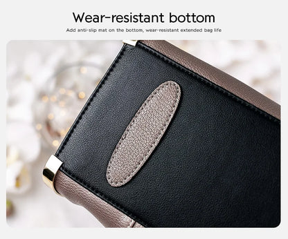 Damen Handtasche aus Rindsleder – Elegante Schultertasche mit Reißverschluss und großem Stauraum