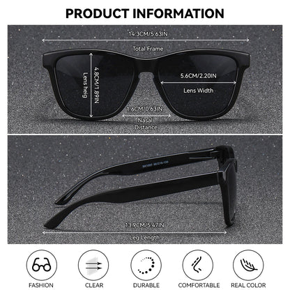 Damen-Sonnenbrille Campus transparent PC UV400 polarisiert Geschenkbox