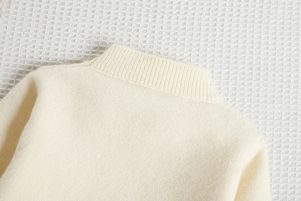 Mädchen Pullover Set mit bunten Pailletten und Tutu Röcken in Pink und Weiß