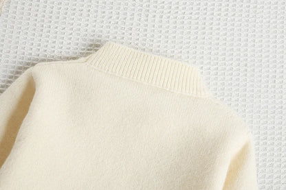 Mädchen Pullover Set mit bunten Pailletten und Tutu Röcken in Pink und Weiß