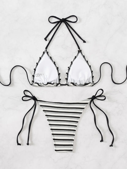 Floraler Push-Up-Bikini im brasilianischen Stil für Damen – ideal für Strand und Pool