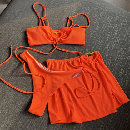 Bikini-Set mit großen Strasssteinen – Push-up-Badeanzug für Damen, ideal für den Sommerstrand