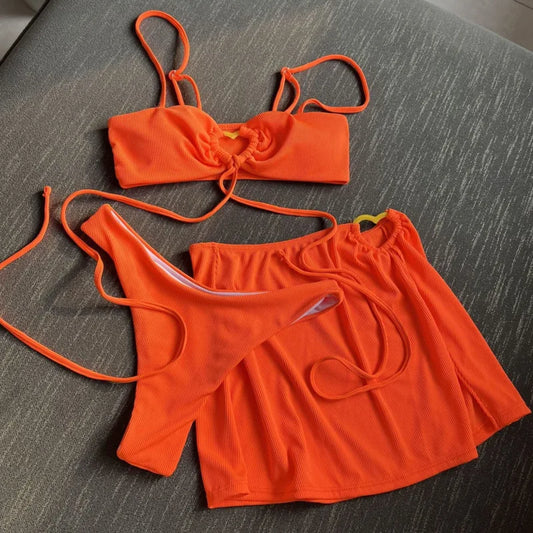 Bikini-Set mit großen Strasssteinen – Push-up-Badeanzug für Damen, ideal für den Sommerstrand