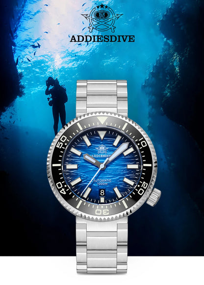 Herren-Profi-Taucheruhr mit 1000 m Wasserdichtigkeit und NH35A
