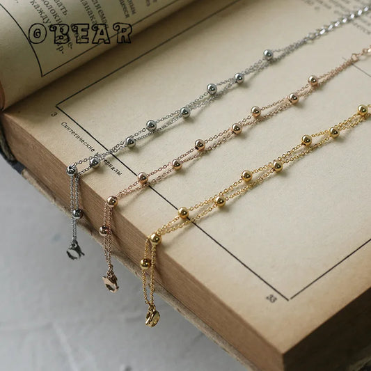 Damen-Armband Doppelperle koreanischer Trend