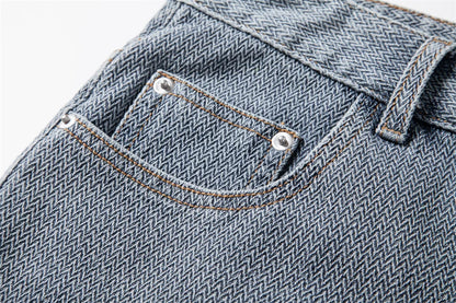 Retro-Denim Shorts Aus Baumwollmischung | Lässige Streetwear