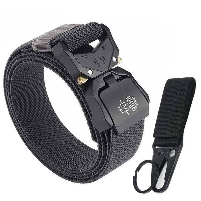 Unisex-Gürtel Schnellverschluss aus Nylon Elastisch 3,8 cm Breite Robuste Verarbeitung Alltagstauglich