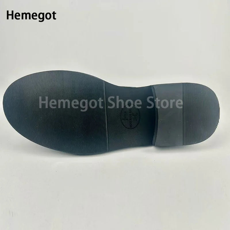 Herren-Schnürschuhe aus Leder in Schwarz/Kaffee – elegant & strapazierfähig