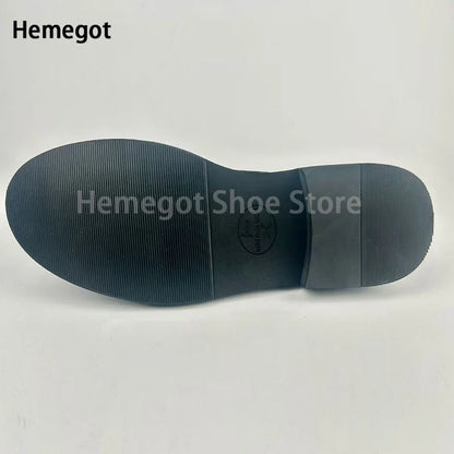 Herren-Schnürschuhe aus Leder in Schwarz/Kaffee – elegant & strapazierfähig