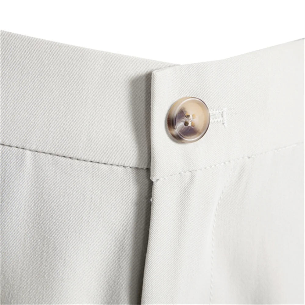 Herren Anzug Hose Slim Fit Knitterfrei Elegant Premium