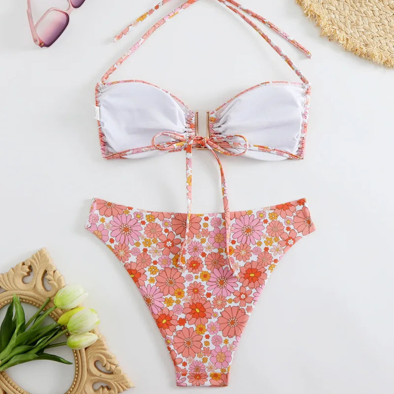 Sexy Push-Up-Bikini-Set für Damen – Brasilianischer Stil für Strand und Pool