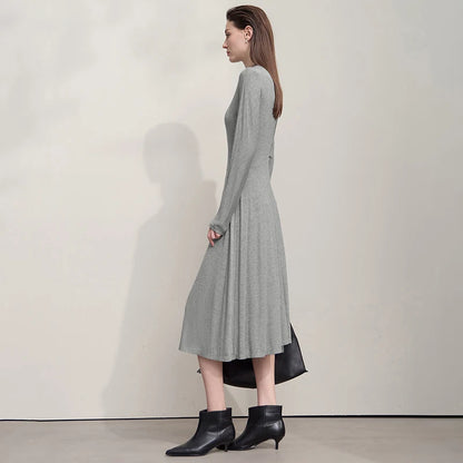 Elegantes Damen Strickkleid Mit Lockerem Schnitt Für Herbst