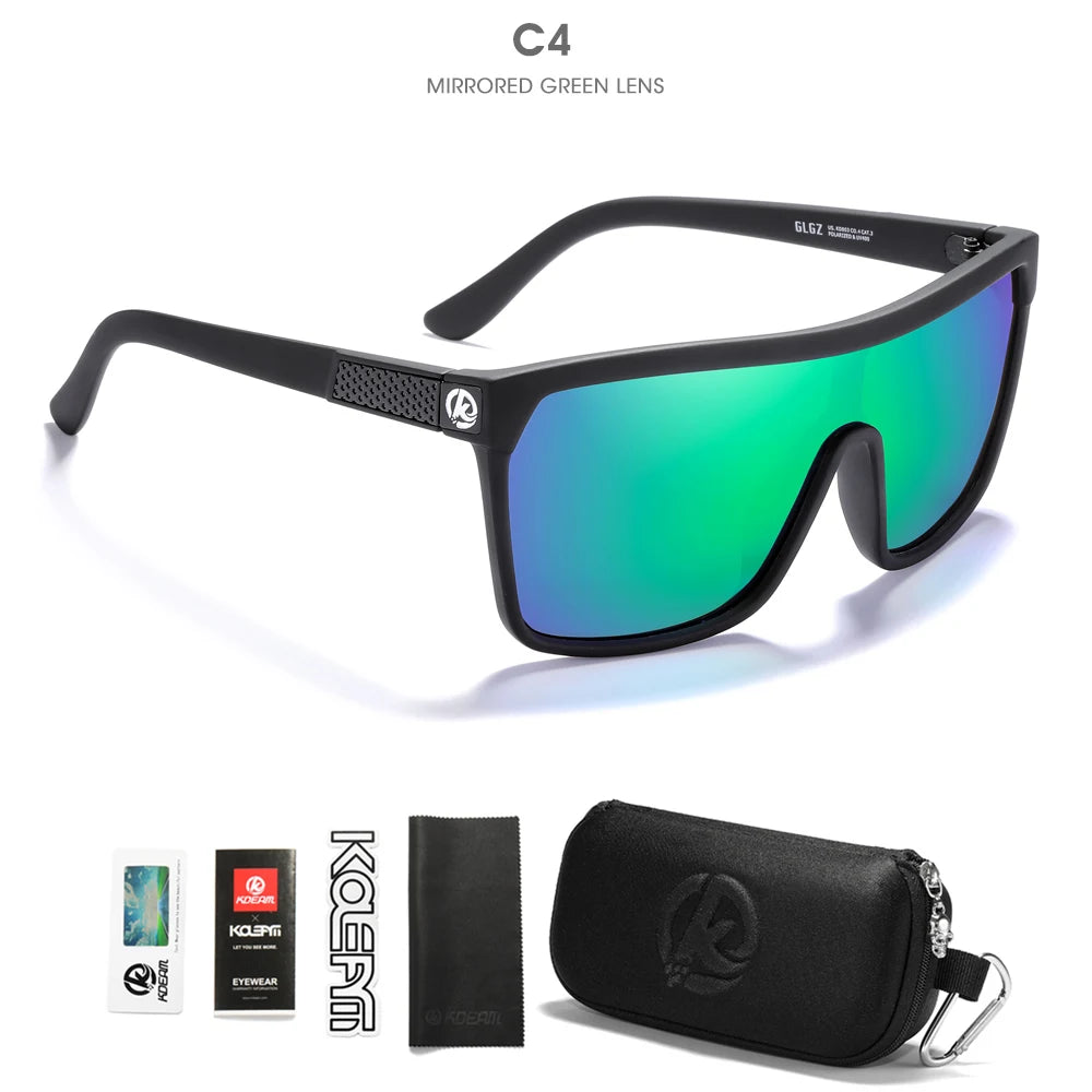 Sonnenbrille einteilig polarisiert UV400 5-Scharnier Herren