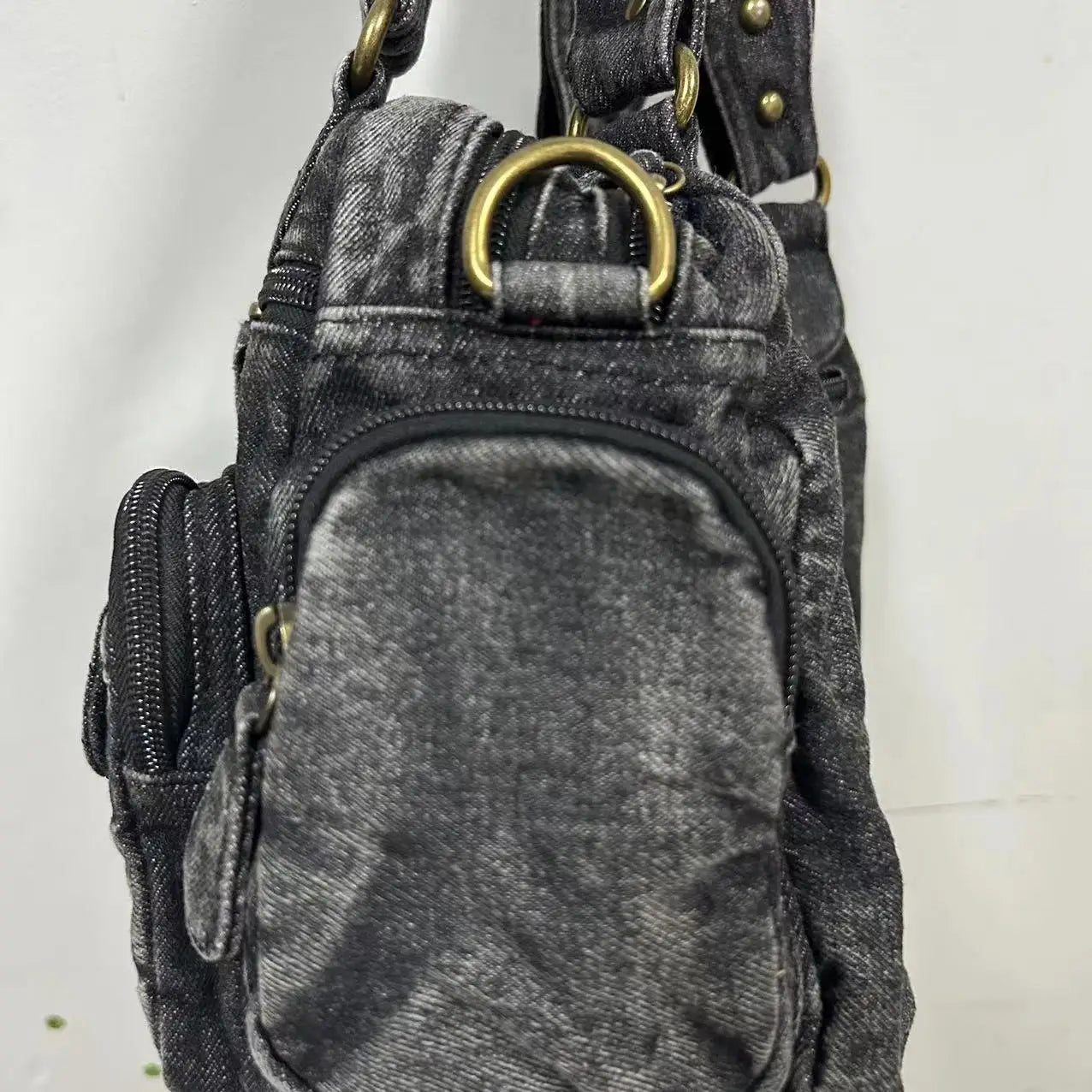 Damen-Handtasche Aus Denim Mit Top-Handle Und Schultergurt Für Alltag Und Freizeit
