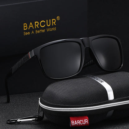 Sonnenbrille Rechteck Spiegel UV400 polarisiert Business Reise Herren